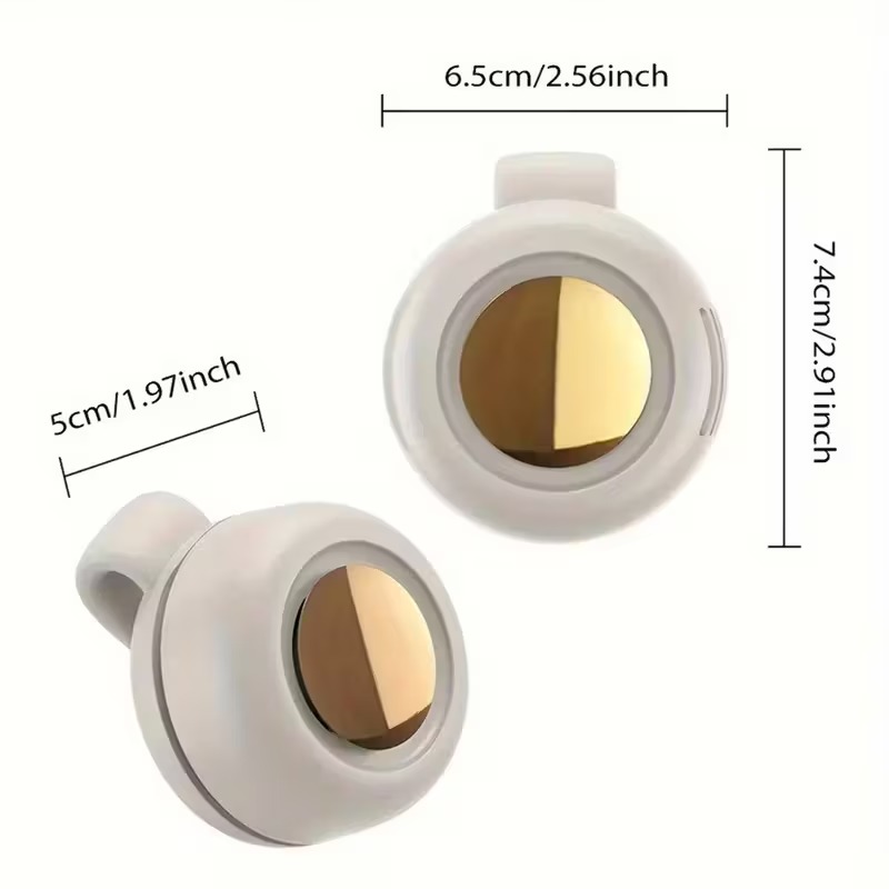 SUKUN Clip Fan সাদা — সাইড ভিউ